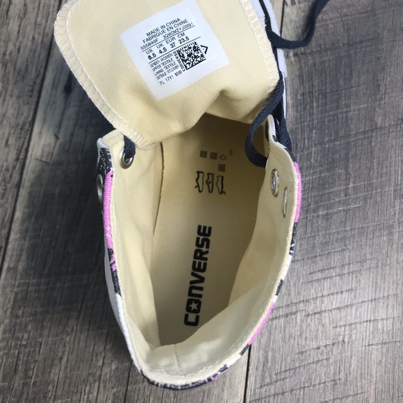 NWT Converse Ctas HI Egret Fuchsia Glow W AUTHENTI - Picture 8 of 8